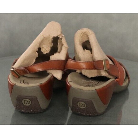 Merrell Primrose Women's Wedge Sandals Size 10 Leather Brown - Picture 7 of 12